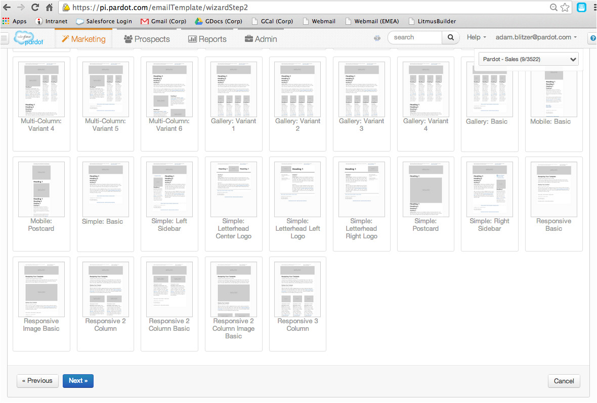 Pardot HTML Email Templates Six New Responsive Email Layouts and Other Template