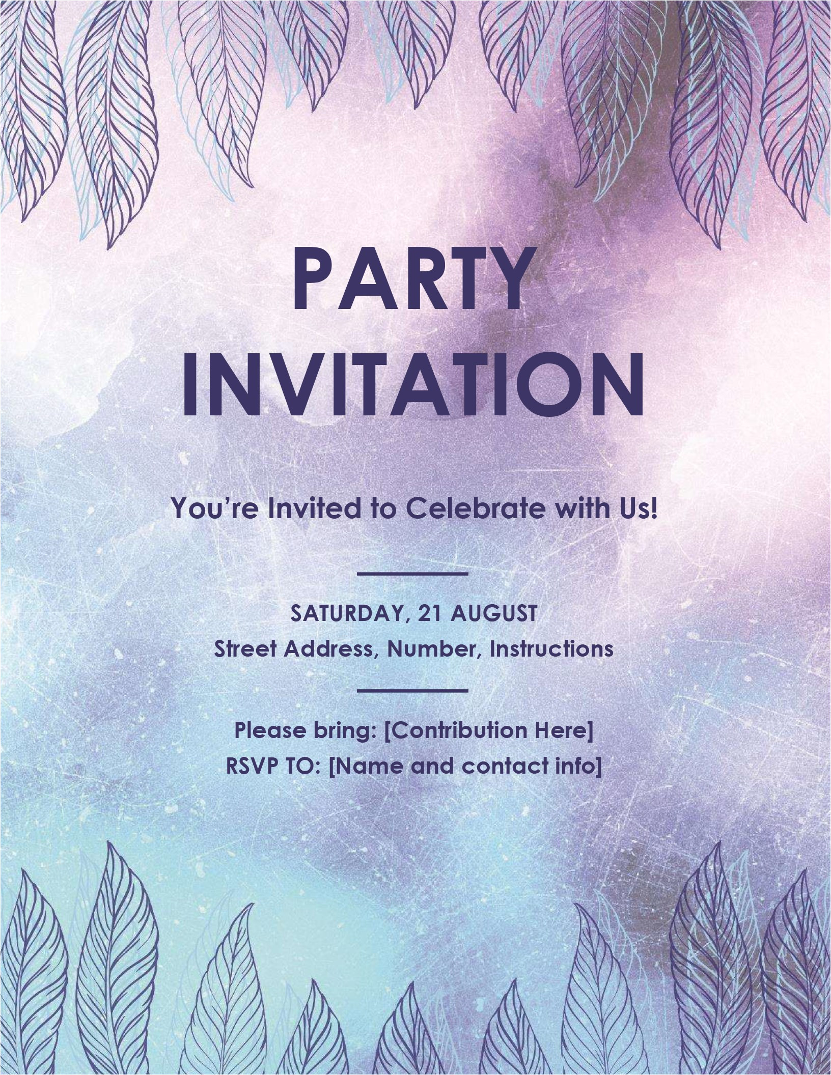 Party Invitation Flyer Templates Party Invitation Flyer