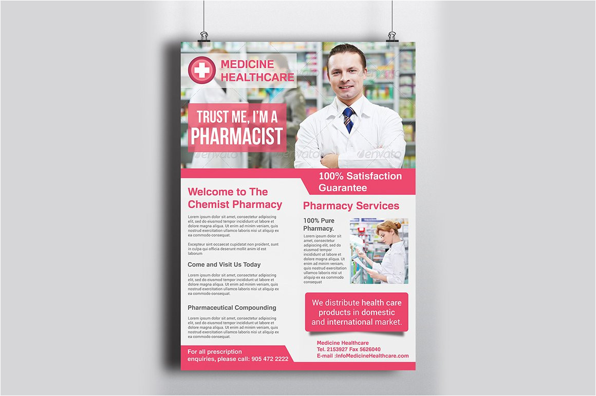 195492 pharmacy flyer template