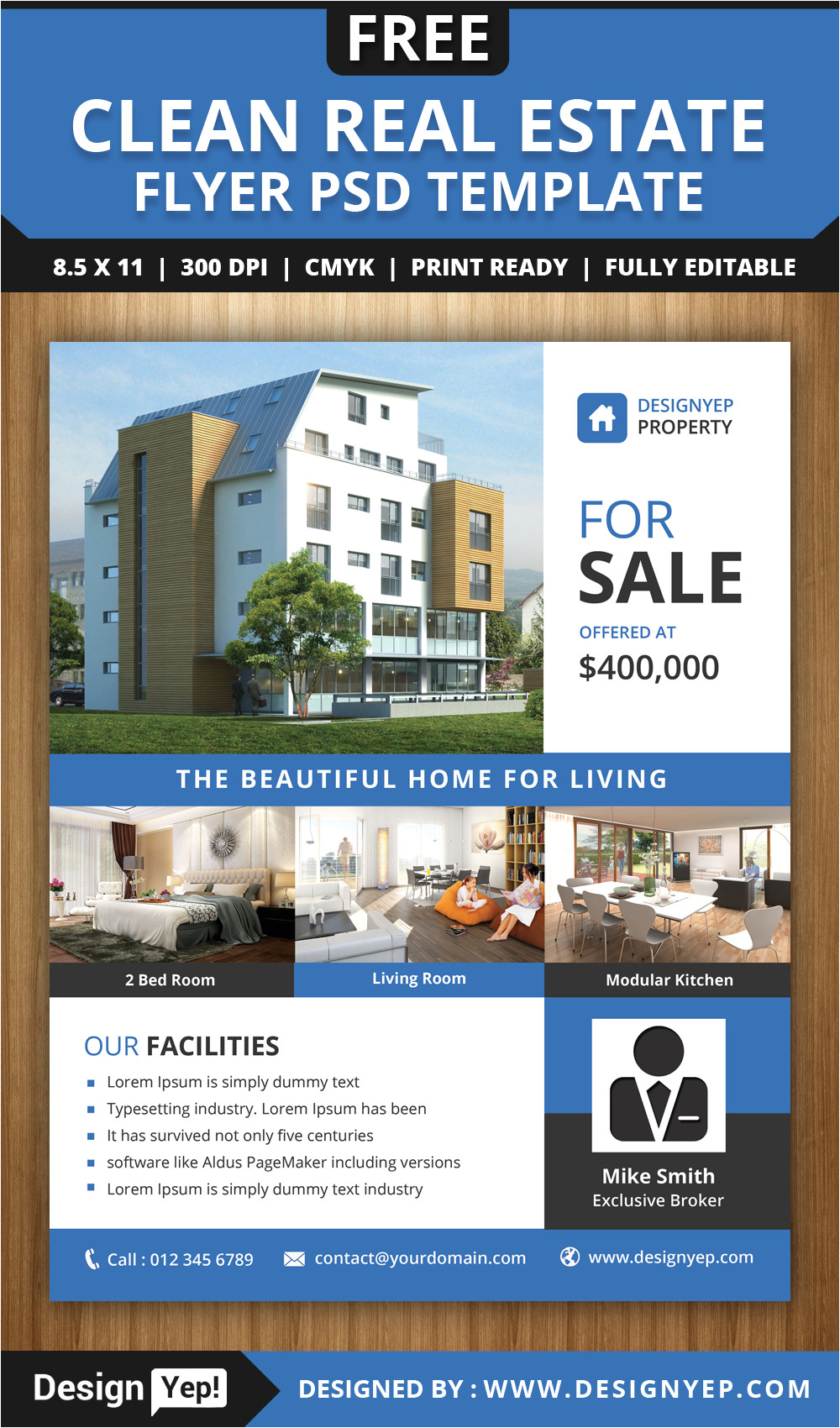 Photoshop Real Estate Flyer Templates Design Templates Archives Templates Vip