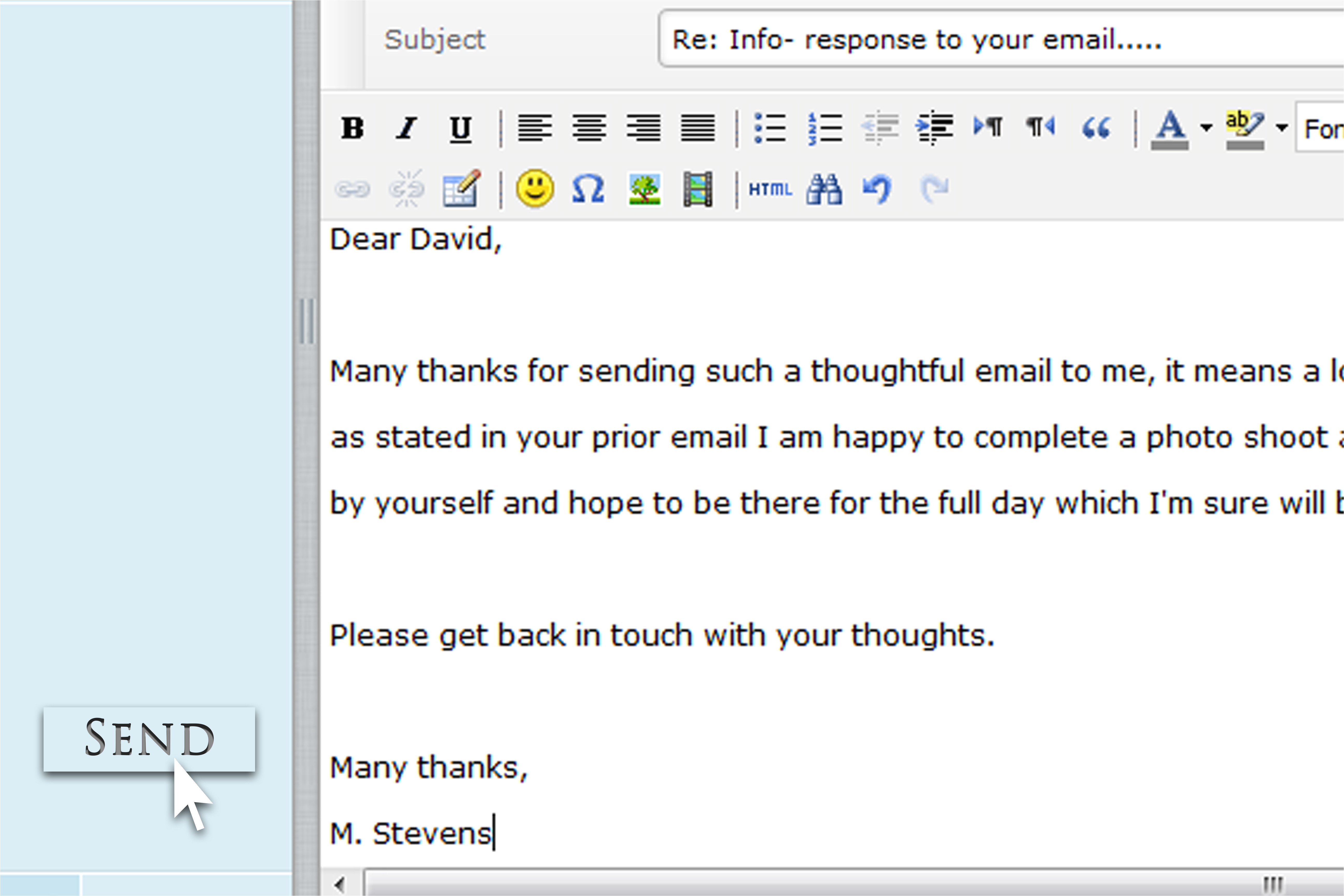 respond to an email with a thank you