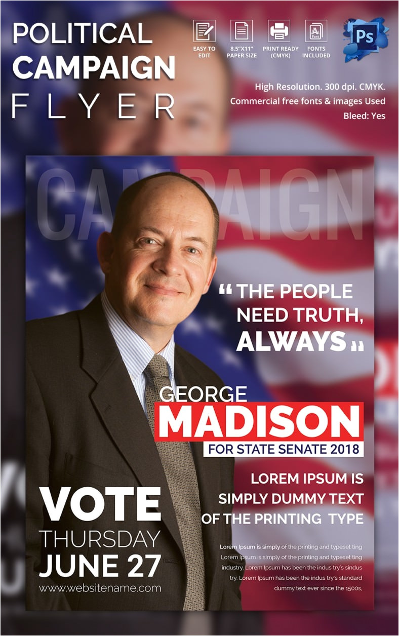 campaign flyer