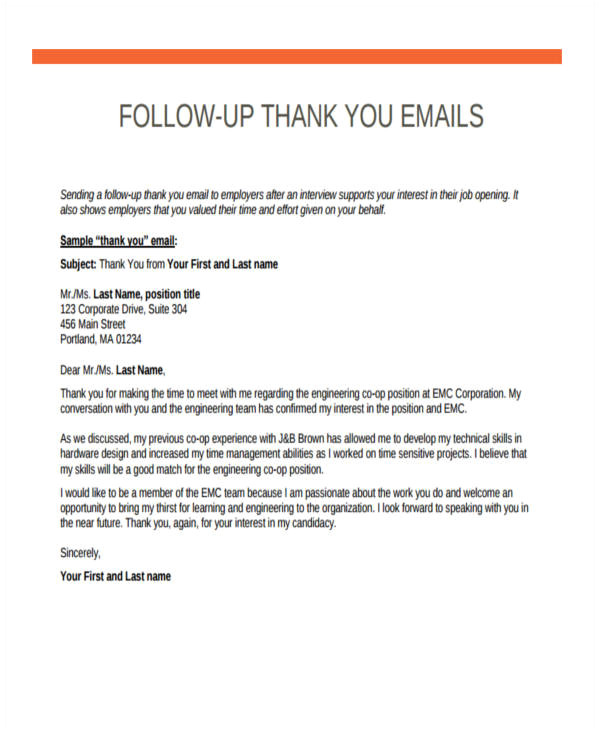how to write a post event thank you email