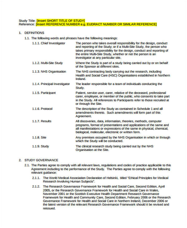 commercial agreement templates