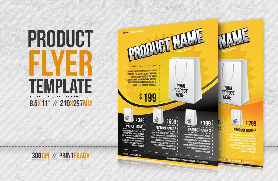 product flyer templates