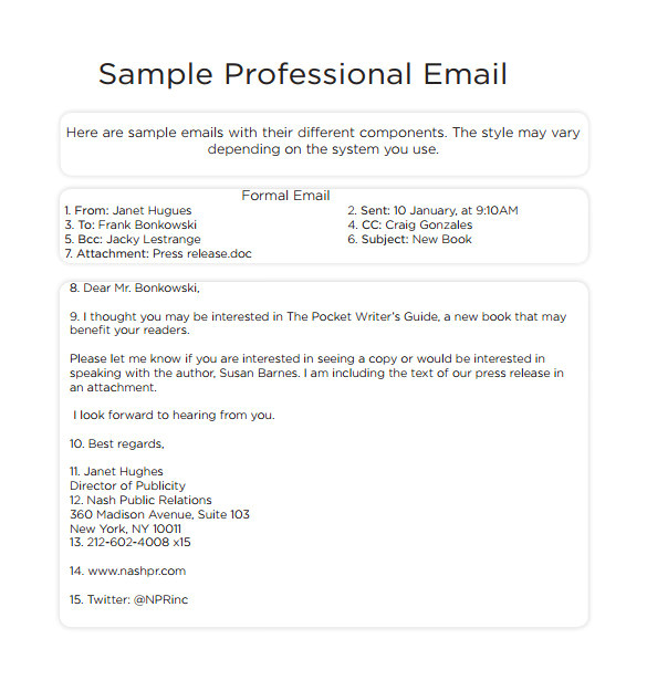 professional email template