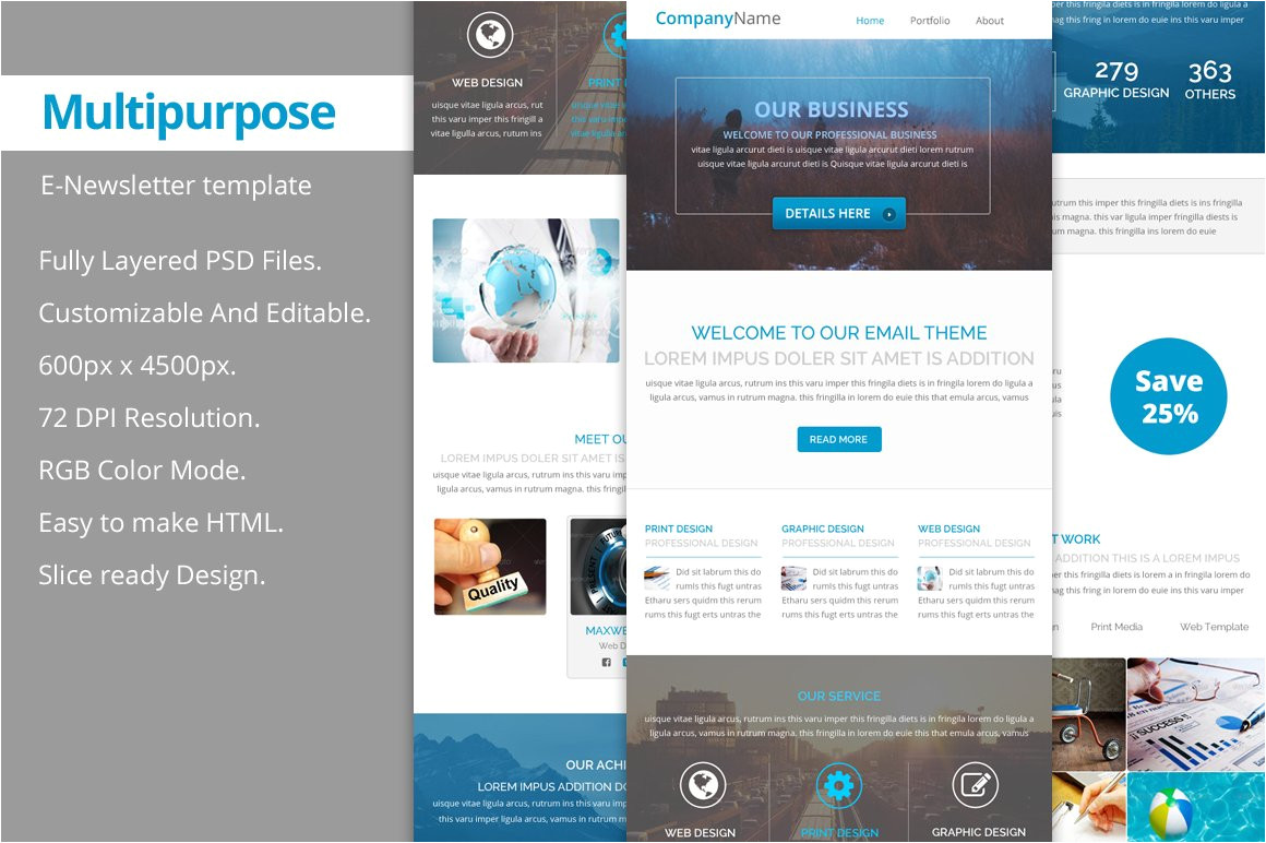 102680 multipurpose psd email template
