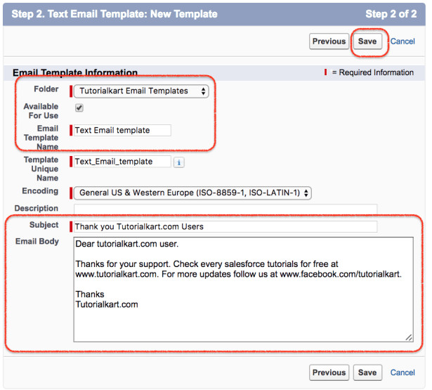 creating new salesforce email templates