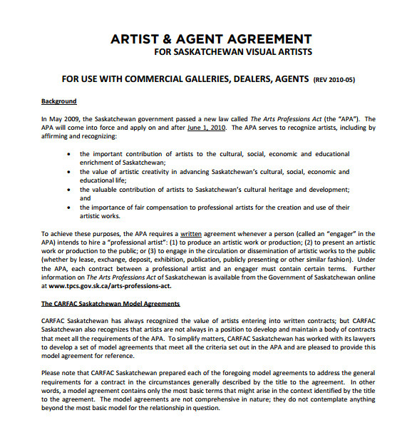 artist contract template this is how artist contract template will look like in 9 years time