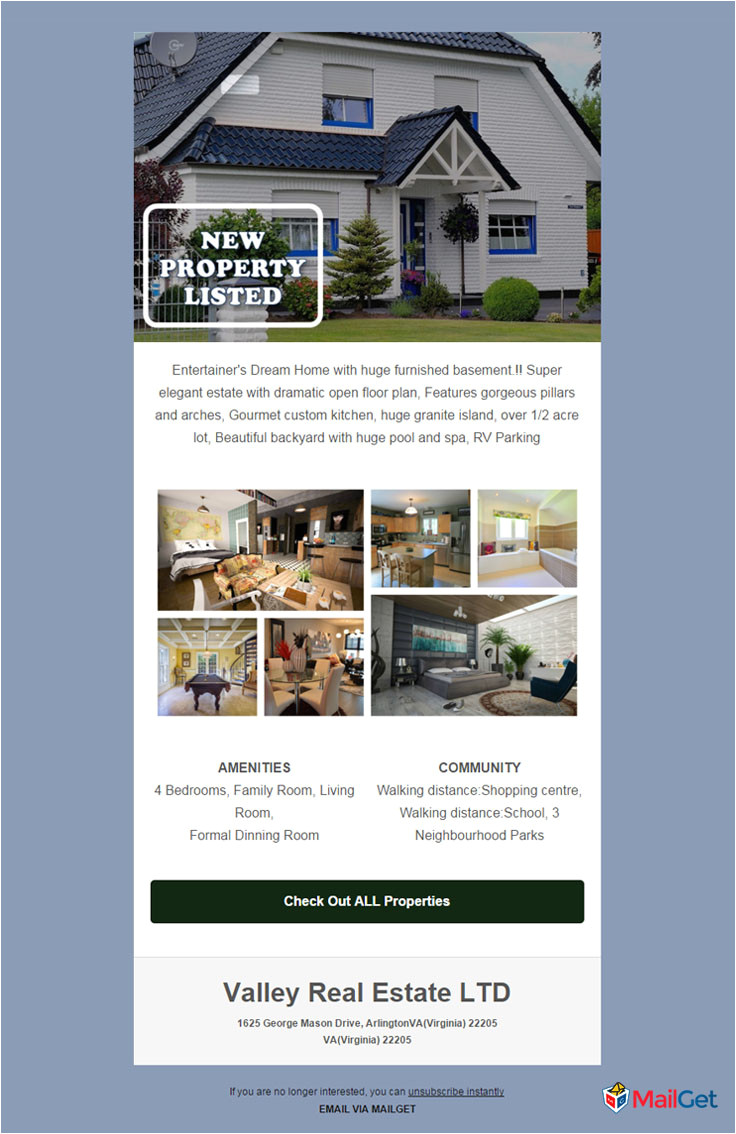 Real Estate Email Marketing Templates Feature Packed 10 Free Real Estate Email Templates Mailget
