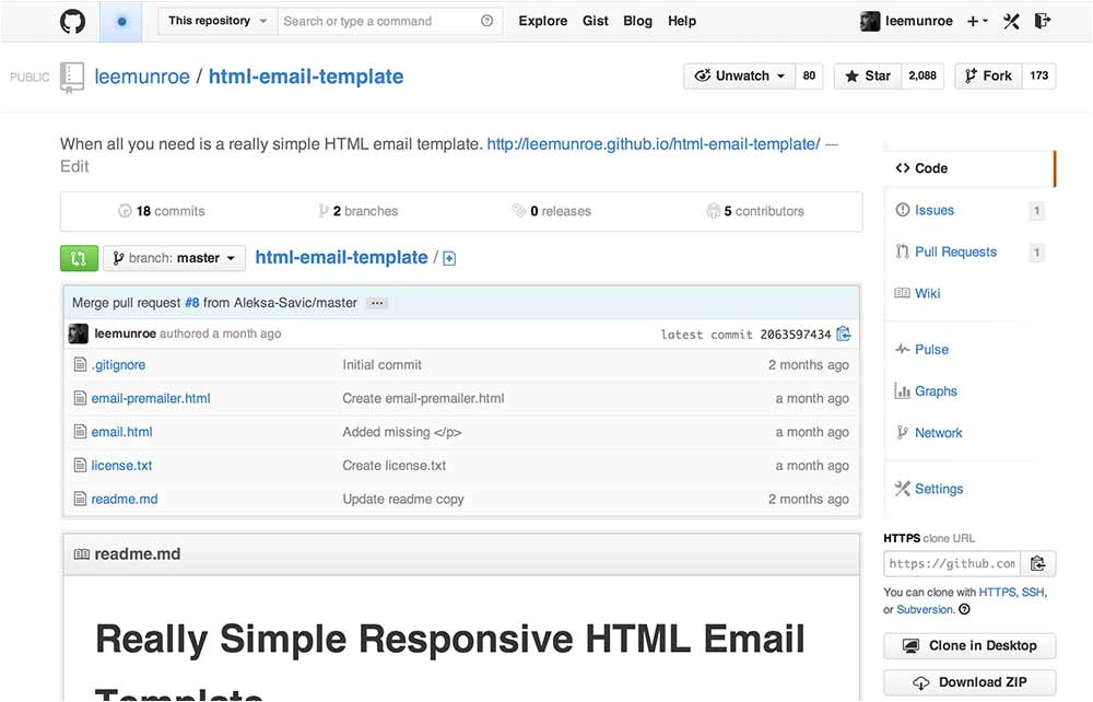 Really Simple HTML Email Template 1 Really Simple HTML Email Template Really Simple Responsive HTML Email Template