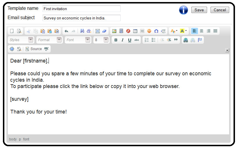 Reminder Email Template for Survey 100 Free Survey software Email Templates