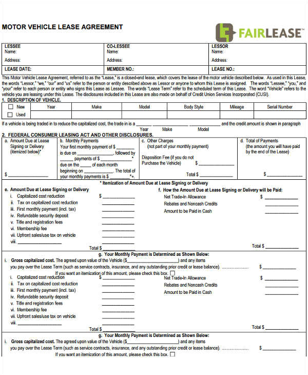 Rent to Own Car Contract Template Rent to Own Contract Template 9 Free Word Excel Pdf