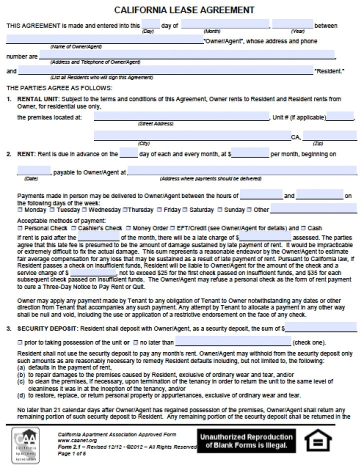 012 template ideas roommate rental agreement form