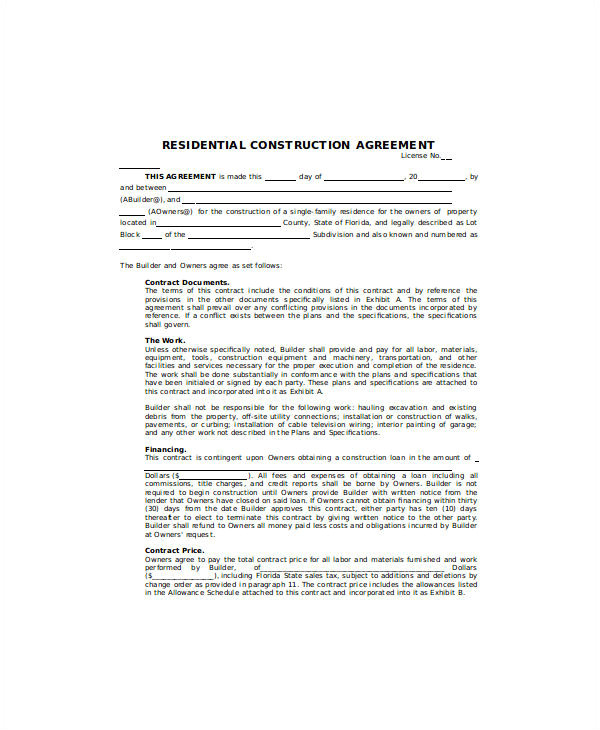 contract agreement sample