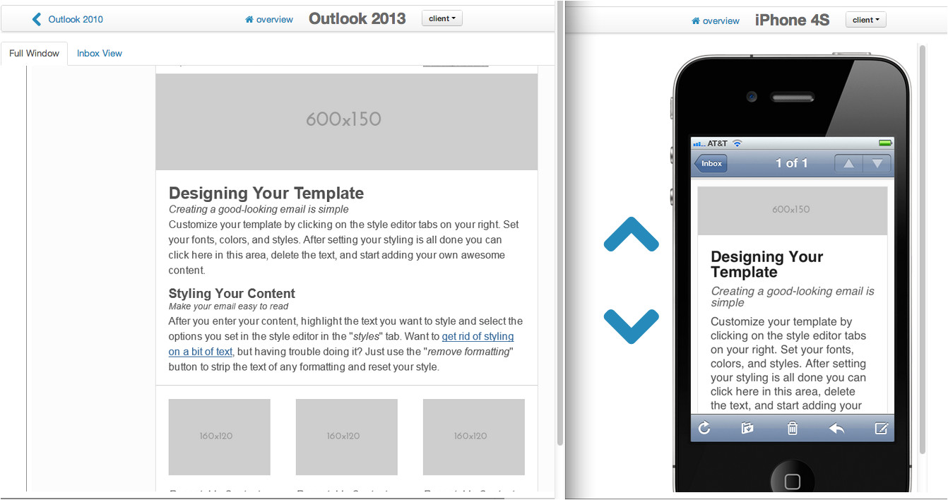 six new responsive email templates improvements