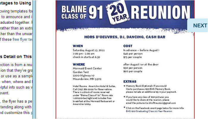 5 high school reunion flyer templates