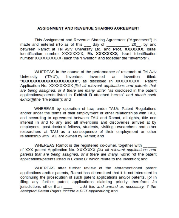 assignment agreement