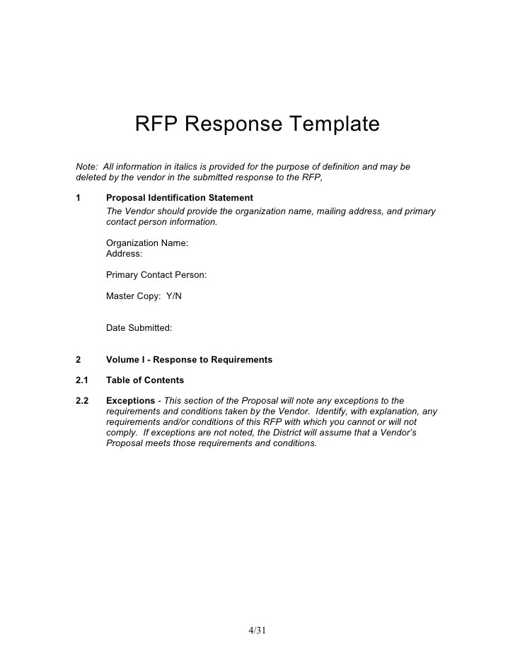 classroom portal rfp response templatedoc