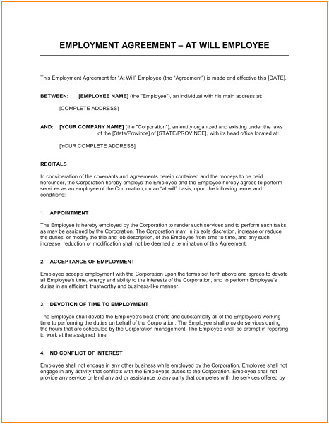 9 salary contract template