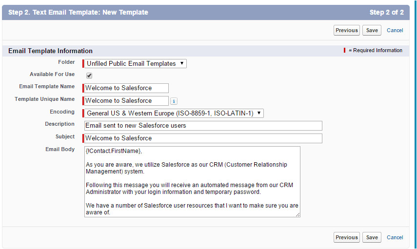 save time by creating email templates in salesforce