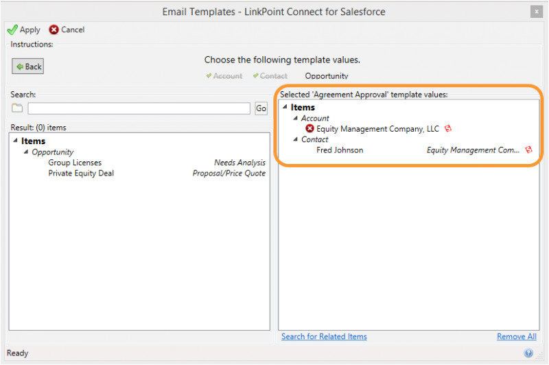 Salesforce Email Template Lookup Field Using Salesforce Email Templates In Outlook Linkpoint360