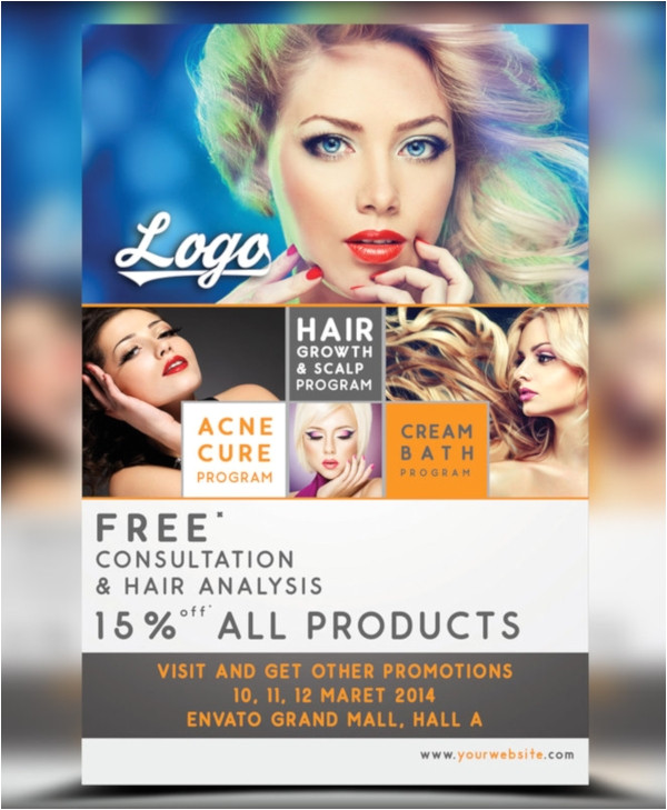 hair salon flyer template