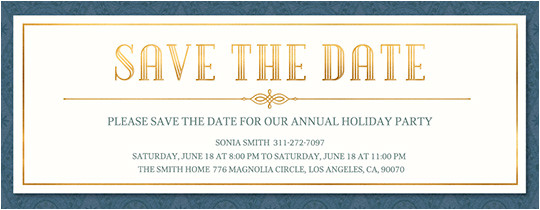 Save the Date Email Template Christmas Party Free Save the Date Invitations and Cards Evite