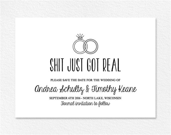 funny save the date printable shit just