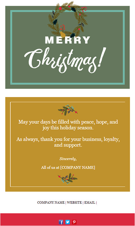 constant contact holiday email templates
