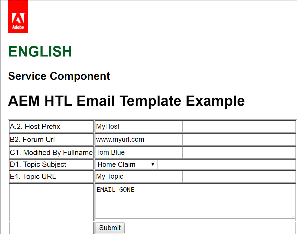 htl email template