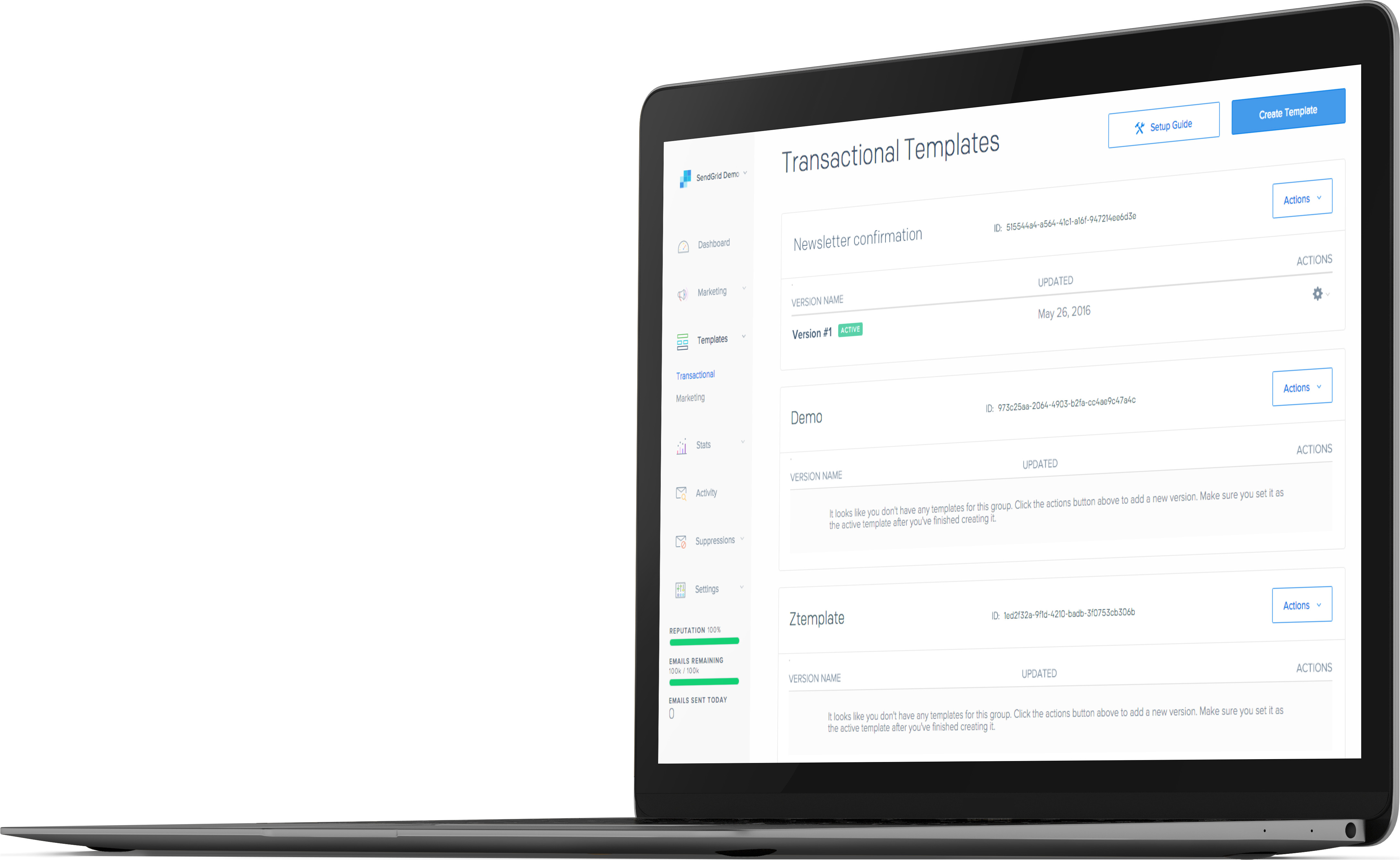 Sendgrid HTML Email Template Transactional Email Templates Simple HTML Editing