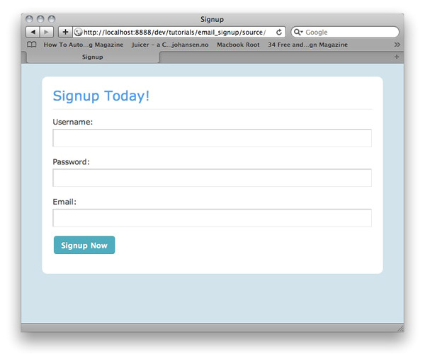 how to code a signup form with email confirmation net 6860