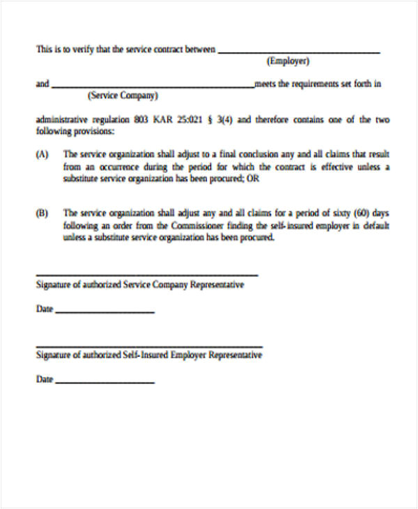 Simple Contract for Services Template Free Simple Service Contract Sample 19 Examples In Word Pdf