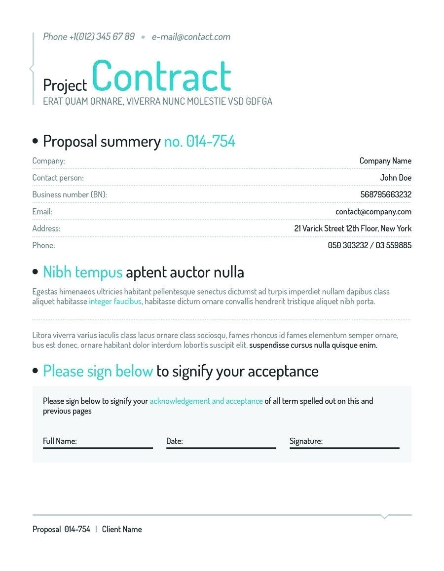 social media contract template