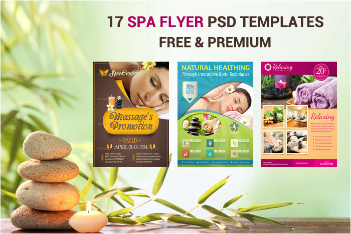 free spa flyer psd templates