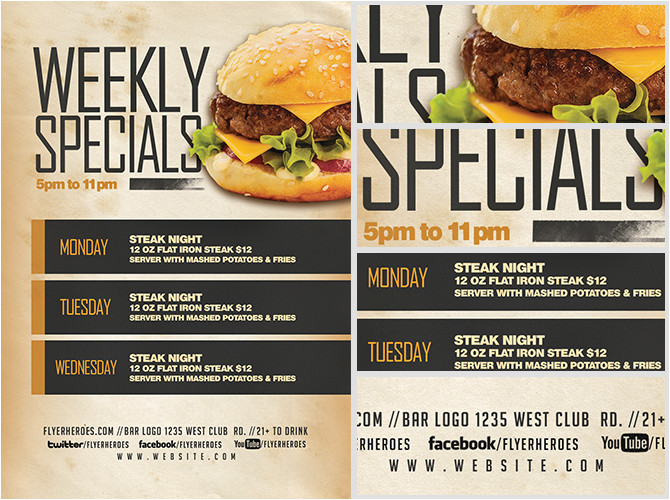 weekly specials flyer template v2