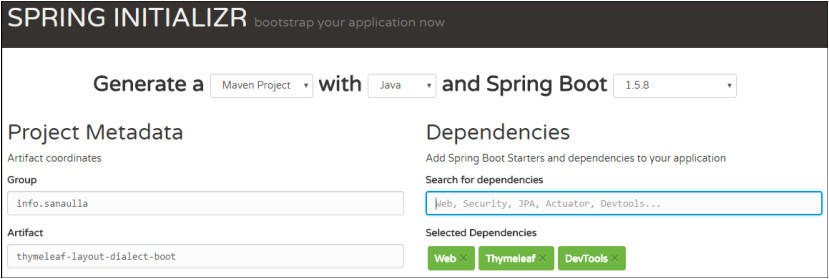 spring boot thymeleaf template decorator using thy
