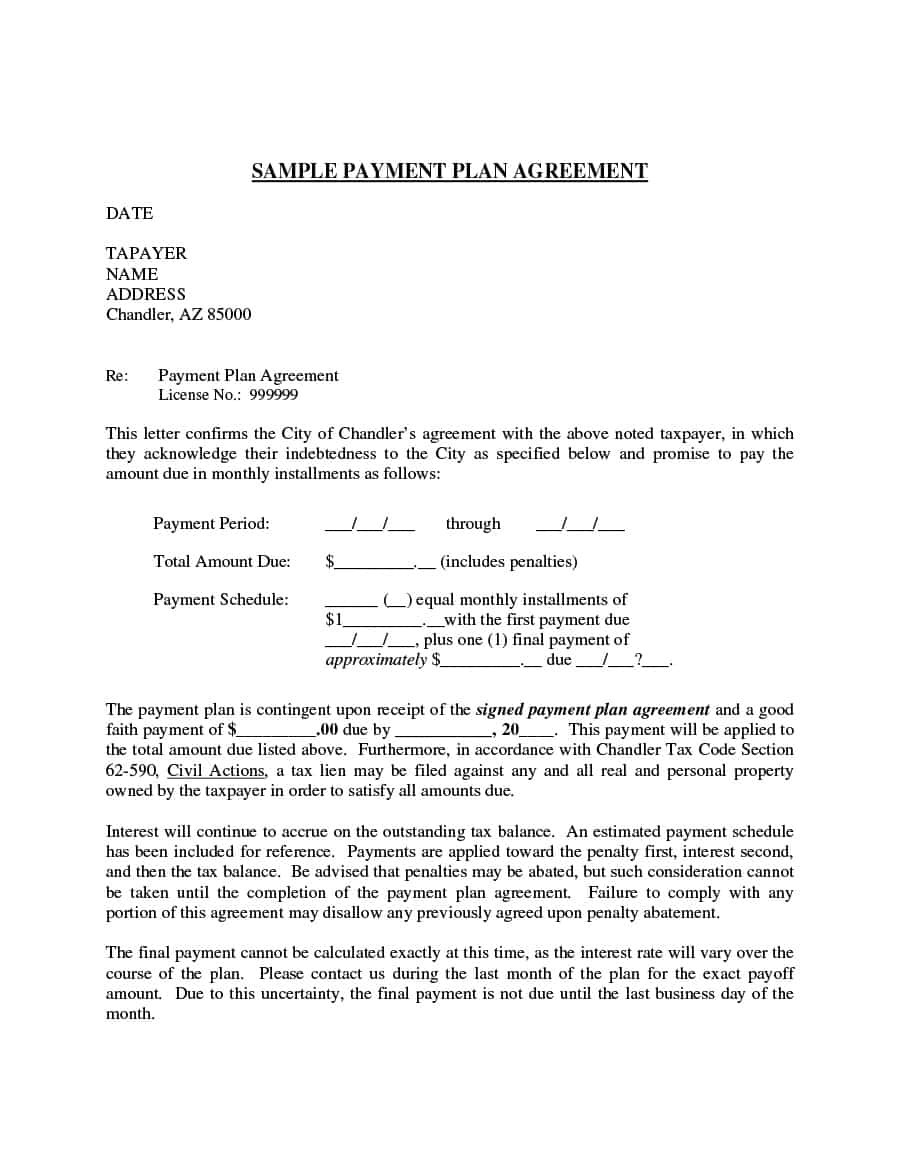 payment agreement