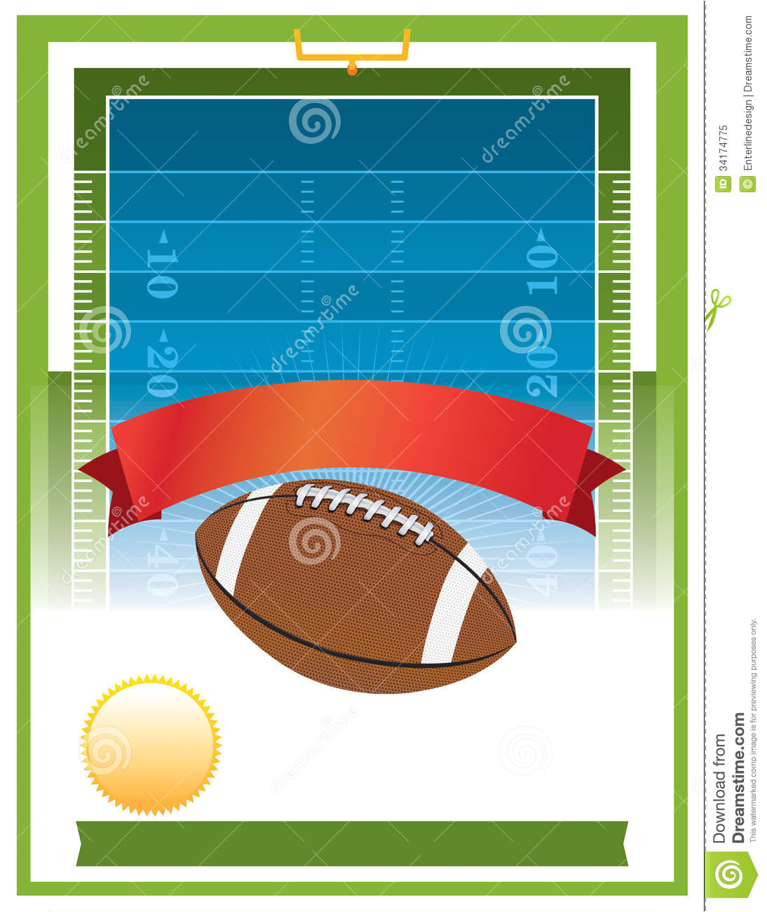 royalty free stock photo american football tailgate party flyer design vector perfect parties invites etc eps file contains transparencies image34174775