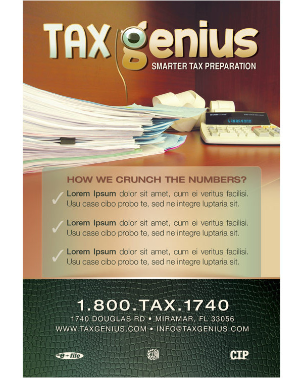 income tax flyer