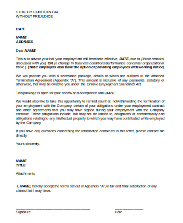 Template for Cancellation Of Contract Sample Contract Termination Agreement 11 Examples In