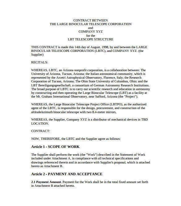 Template Of A Contract Between Two Parties 53 Contract Agreement Templates Pages Docs