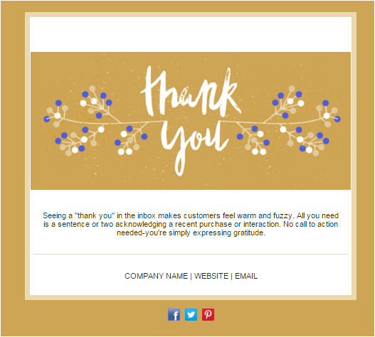 Thank You Card Email Template Tired Of Your Newsletter Design Try these 14 Templates