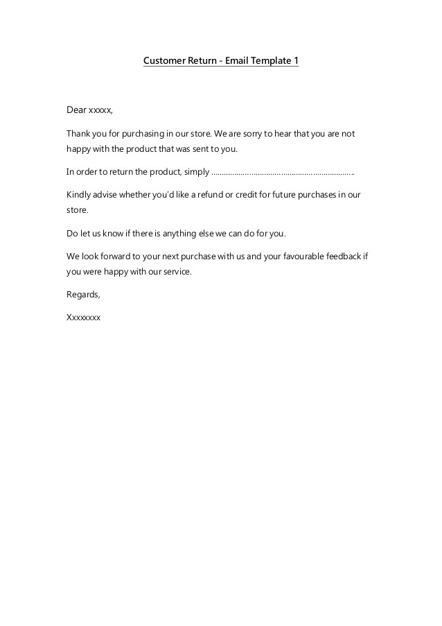 email templates customer service