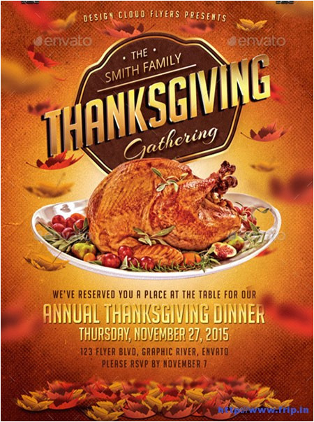 Thanksgiving Dinner Flyer Template Free 100 Best Thanksgiving Party Flyers Print Templates 2016