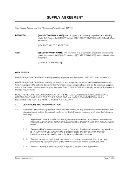 time and material contract template