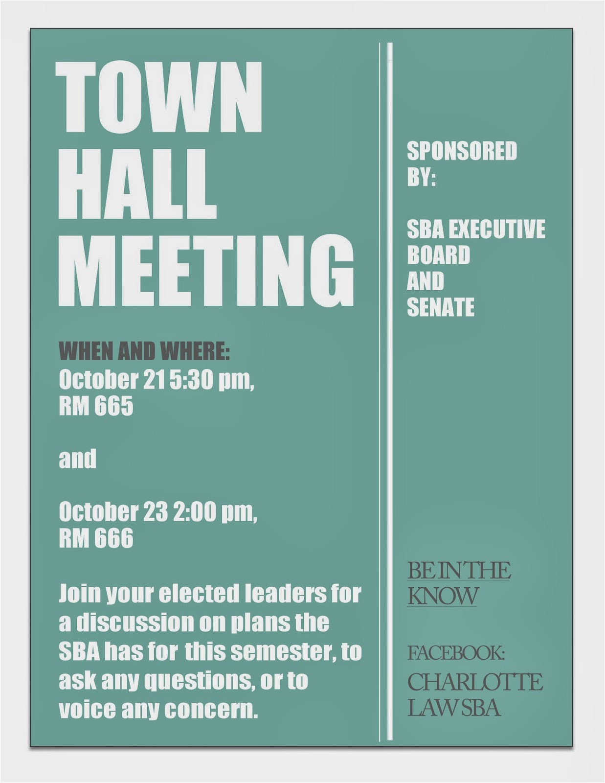 town hall meeting 1021 and 1023