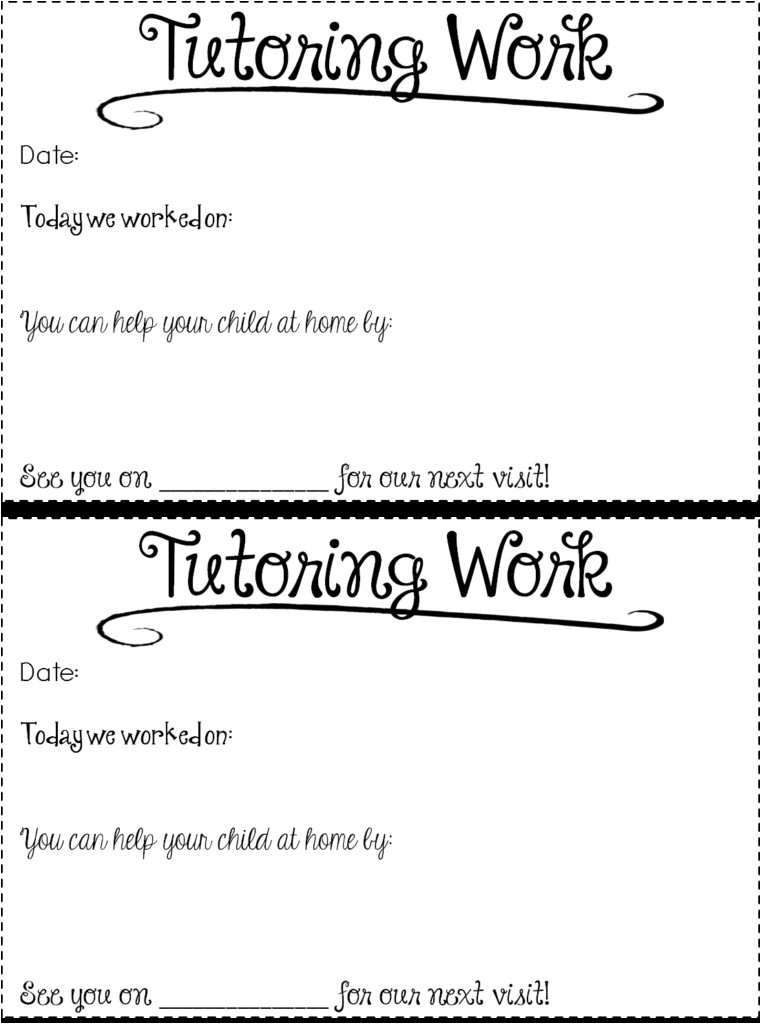 free tutoring forms tips