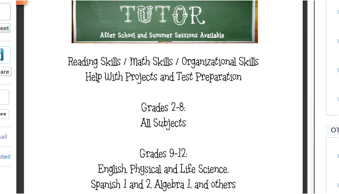 4 tutoring flyer templates